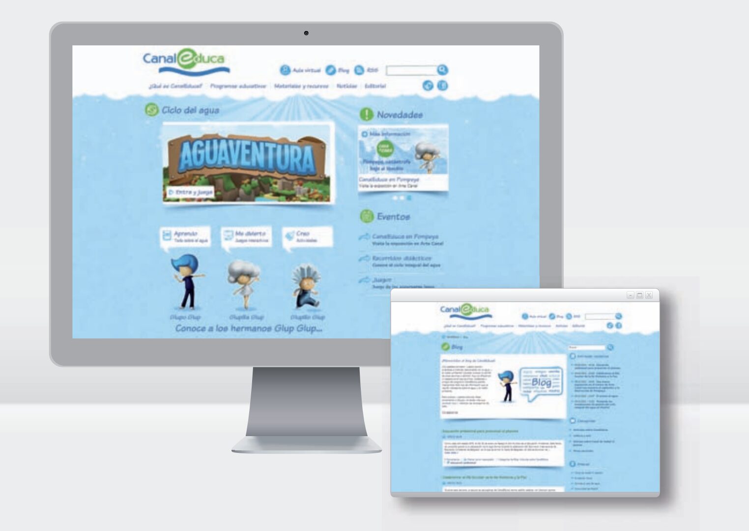 Primera web de Canal Educa Primera web de Canal Educa.